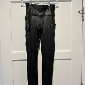Spanx faux leather leggings Size S